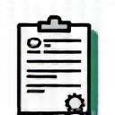 カスタマイズされた契約書のアイコン